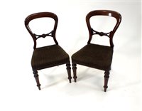 Lot 752 - A collection of eight Victorian and later dining and bedroom chairs