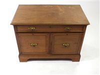 Lot 519 - A Victorian pale walnut side cabinet