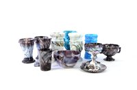 Lot 192 - A collection of slag glass