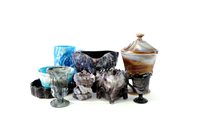 Lot 375 - A collection of slag glass