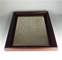 Lot 168 - Framed silver map of Great Britain