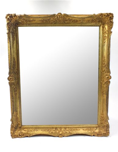 Lot 719 - A large 19th century gilt plaster frame