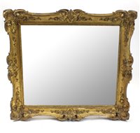 Lot 963 - A large 19th century gilt plaster framed mirror