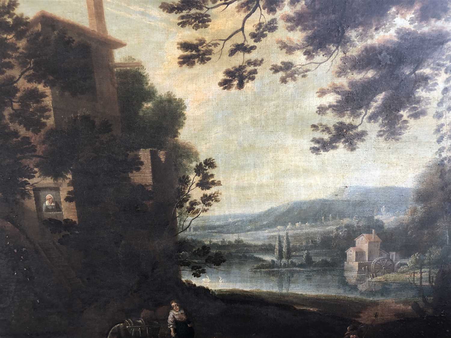 Lot 144 - Old Master landscape, oil on canvas