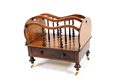 Lot 746 - A Victorian mahogany Canterbury