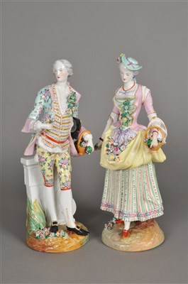 Lot 144 - A pair of Paris porcelain figures