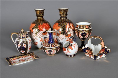 Lot 147 - A group of Derby Imari porcelain