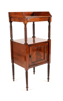 Lot 626 - A George III mahogany pot cupboard