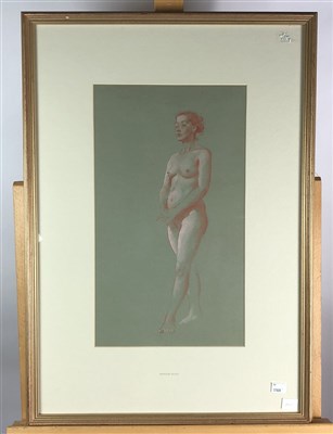 Lot 362 - Vernon Ward, a sepia and chalk nude study