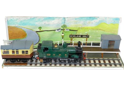 Lot 300 - Great Western Railway 14xx 1/24 scale Newland Halt diorama.