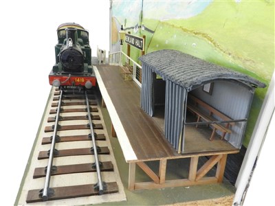 Lot 300 - Great Western Railway 14xx 1/24 scale Newland Halt diorama.