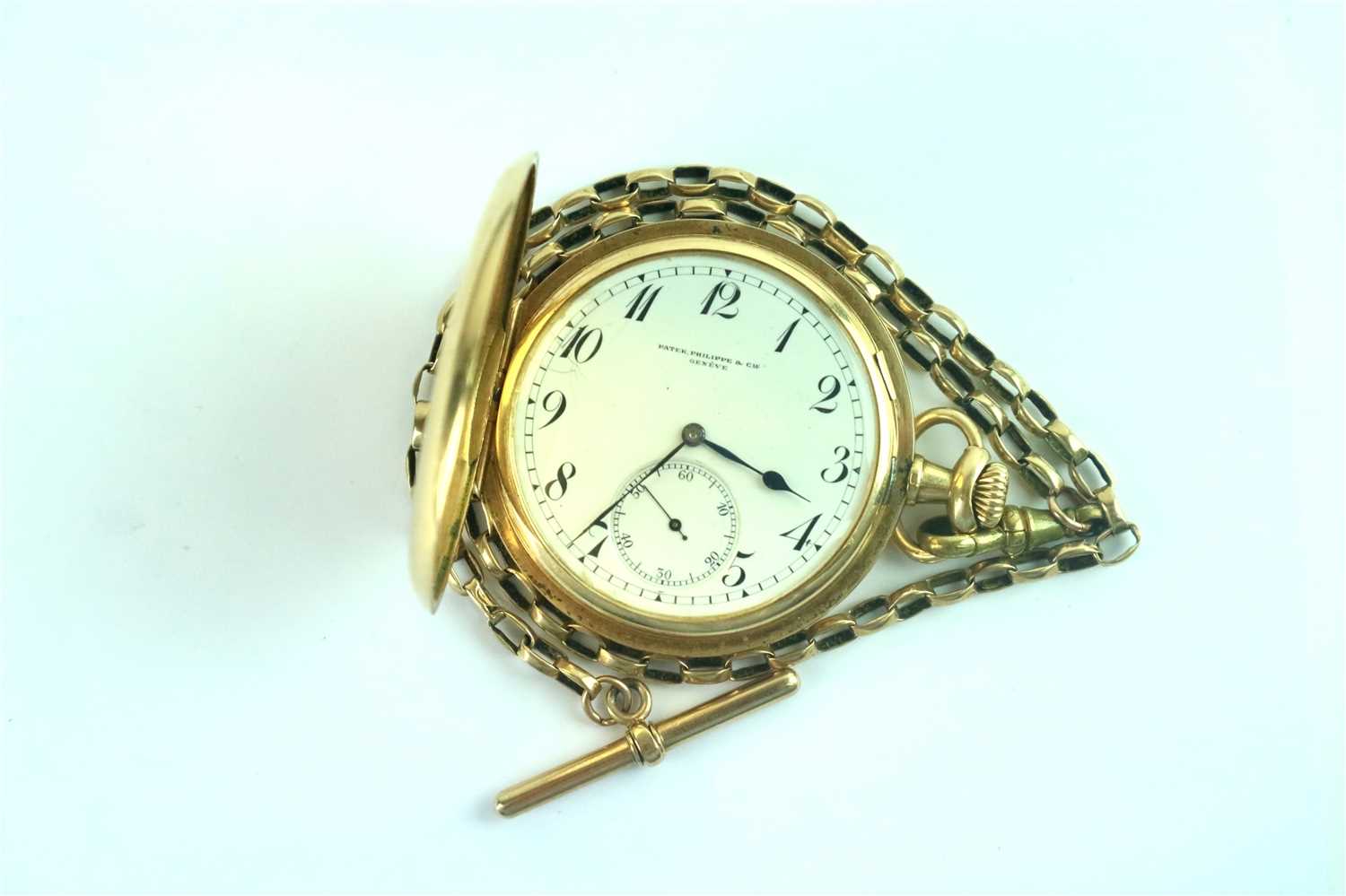 Lot 361 - A 14ct Gold Patek Philippe Hunter Pocket Watch