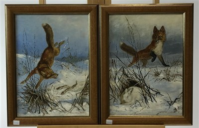 Lot 340 - Ernest E Thompson, pair of oils