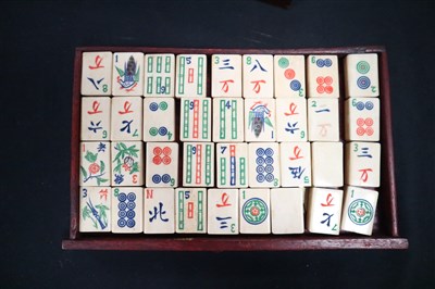 Lot 517 - A 20th century Chinese cased Mah Jong set