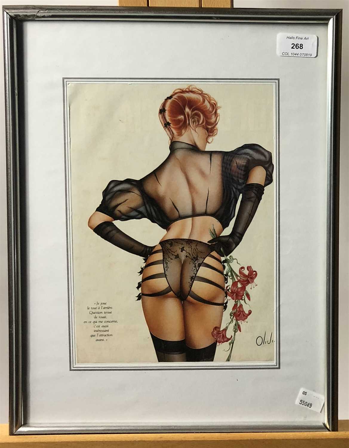 Lot 10 - Three French erotic art prints