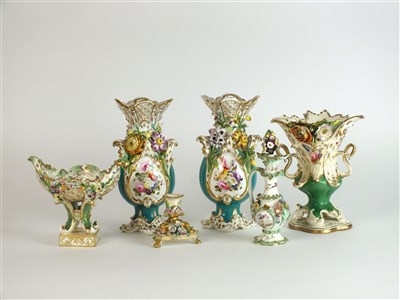 Lot 415 - A group of Coalport 'Coalbrookdale' porcelain