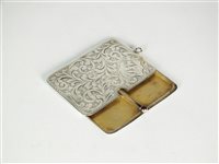 Lot 93 - A silver double stamp case