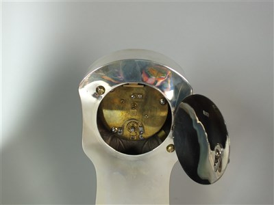 Lot 109 - An Art Nouveau silver cased timepiece
