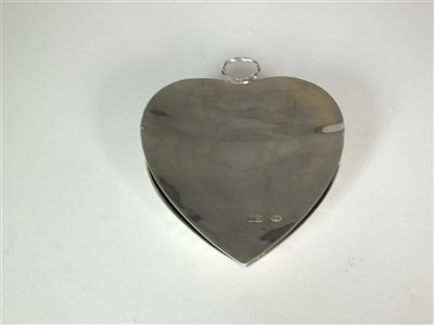 Lot 37 - A Victorian heart shaped silver clip