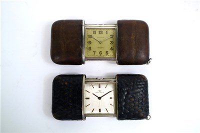 Lot 321 - Two Movado Ermeto Purse Clocks