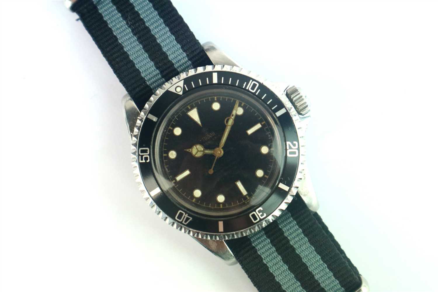 Lot 250 - A Gentleman's Tudor Submariner 7928 Gilt Dial Wristwatch.