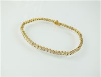 Lot 150 - A diamond tennis bracelet
