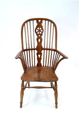 Lot 819 - A 19th century Windsor kitchen chair