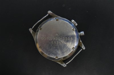 Lot 205 - A Gentleman's Lemania Monopusher Military Chronograph Wristwatch