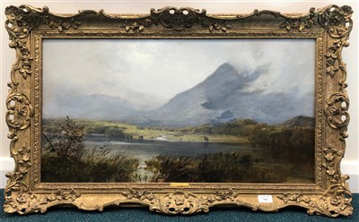 Lot 149 - Framed Victorian oil landscape - Birch 1856