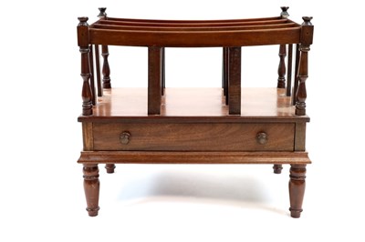 Lot 822 - A mahogany three-tier canterbury