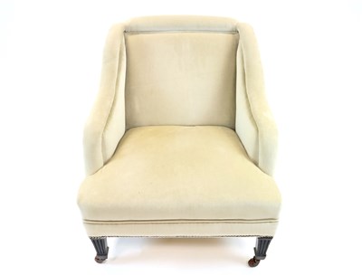 Lot 814 - A Victorian upholstered tub chair