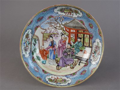Lot 43 - A pair of Chinese famille rose export dishes
