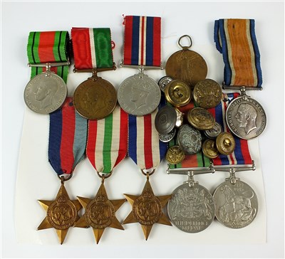 Lot 311 - An assorted collection of World War I and World War II medals