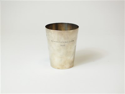 Lot 254 - A Victorian silver beaker