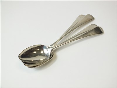 Lot 251 - A collection of silver spoons