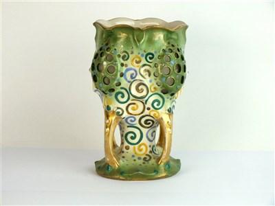 Lot 245 - An Amphora Austria (Riessner, Stellmacher and Kessel) vase