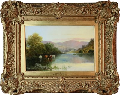 Lot 100 - Attributed to Edwin Alfred Pettit (British 1840-1912), Lake Rydal, Cumbria
