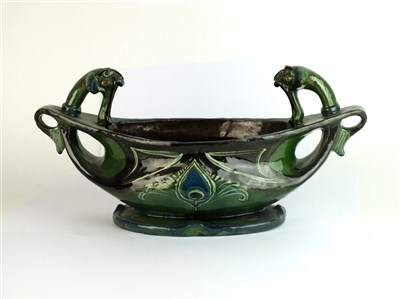 Lot 440 - An unusual C H Brannam of Barum centrepiece bowl