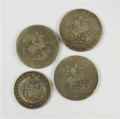 Lot 304 - Three George III Crowns