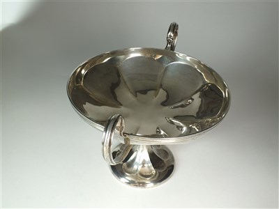 Lot 41 - A two handled silver tazza