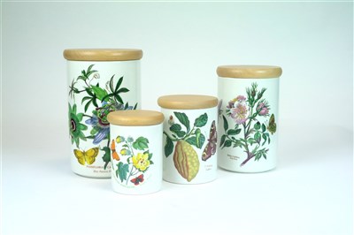 Lot 454 - A collection of Portmeirion Botanic Garden storage jars and covers