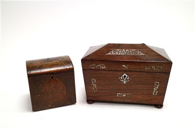 Lot 682 - Two Regency tea caddies