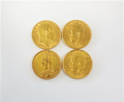 Lot 270 - Four sovereigns