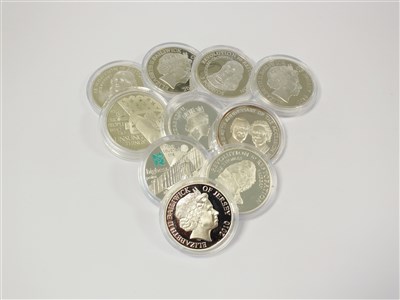 Lot 277 - Ten assorted silver commemorative coins