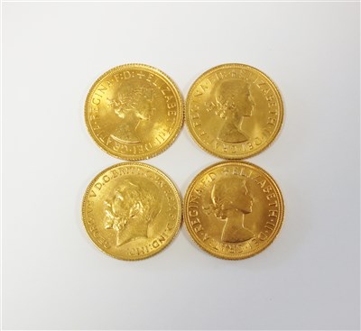 Lot 285 - Four sovereigns