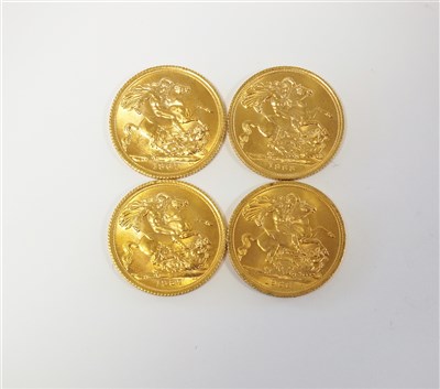 Lot 286 - Four sovereigns