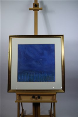 Lot 26 - David Greenall (b.1947), Abstract- 'Stripped Landscape: Blue'