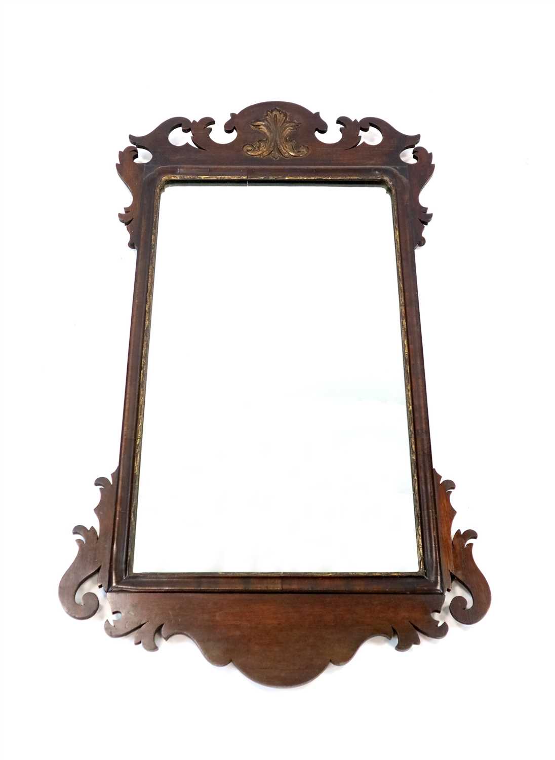 Lot 836 - An Edwardian mahogany framed pier glass / mirror