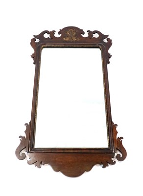 Lot 836 - An Edwardian mahogany framed pier glass / mirror