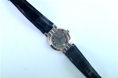 Lot 247 - A Gentleman's 18ct White Gold Harry Winston Premier Wristwatch